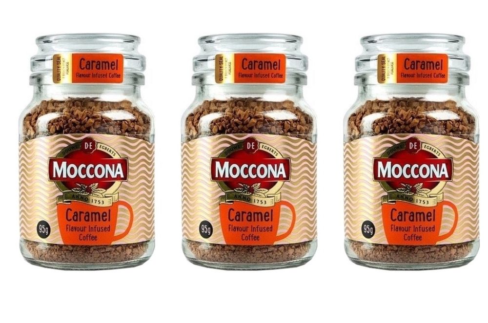 Кофе растворимый Moccona Карамель 95 г 3 шт