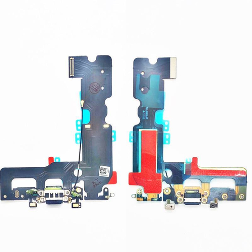 Шлейф для Apple iPhone 7 Plus на системный разъем/микрофон Черный - Премиум