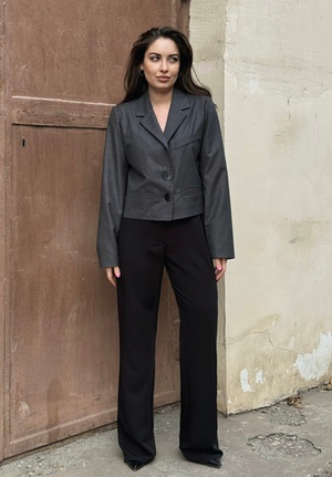 Атласные брюки на кулиске