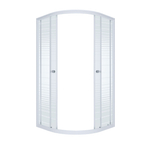 Душевое ограждение DIONRIA (100х100) стекло с рисунком полосы, без поддона