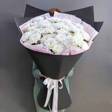 Букет из 11 кустовых хризантем сорта "BALTICA WHITE"