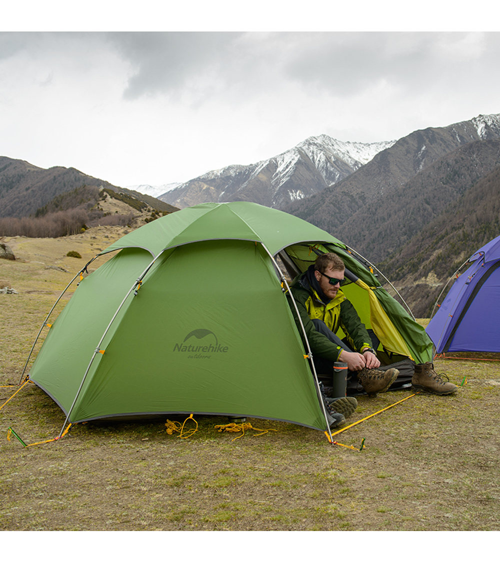 Палатка Naturehike Cloud Peak 15D Si 2-местная, алюминиевый каркас, темно-синяя