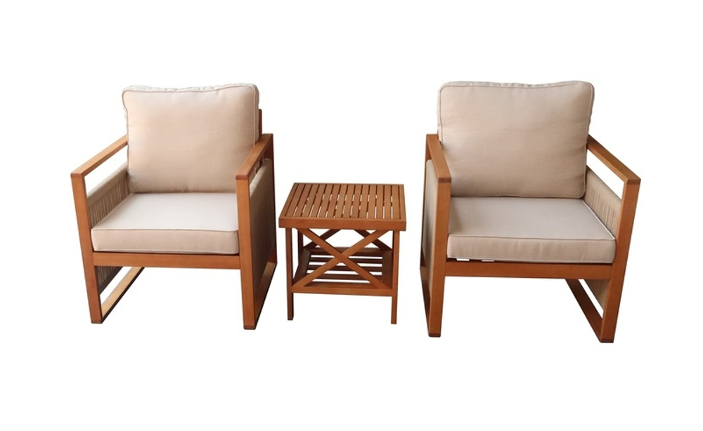 Набор садовой мебели из эвкалипта, 3 предмета, TP2116.0.1