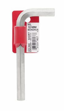 Шестигранный хромированный ключ BONDHUS 12.0 мм, 122х44 мм 16280