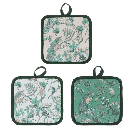 PROVANCE Мосс Прихватка 17х17 см цветы, 100% полиэстер, 3 дизайна