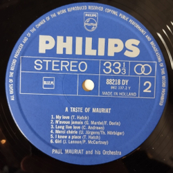 Винтажная виниловая пластинка LP The Paul Mauriat Orchestra Поль Мориа A Taste Of Mauriat (Holland 1975)