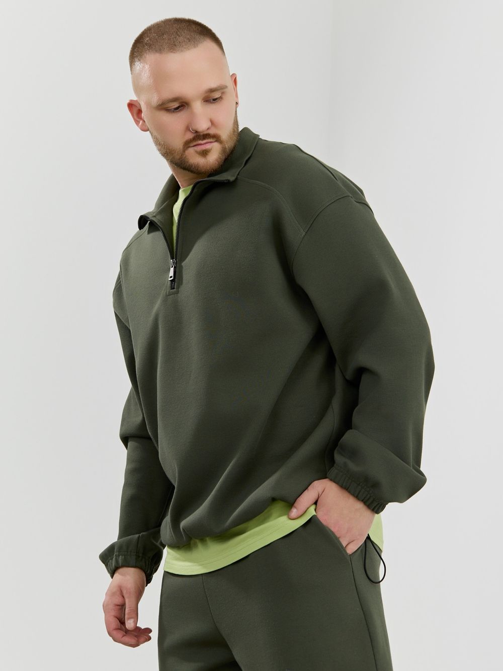 Толстовка мужская Интер-1 Виотекс ХАКИ