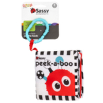 Sassy, Развивающие игрушки, тетрадь Peek-A-Boo, для детей от 0 месяцев, 1 штука