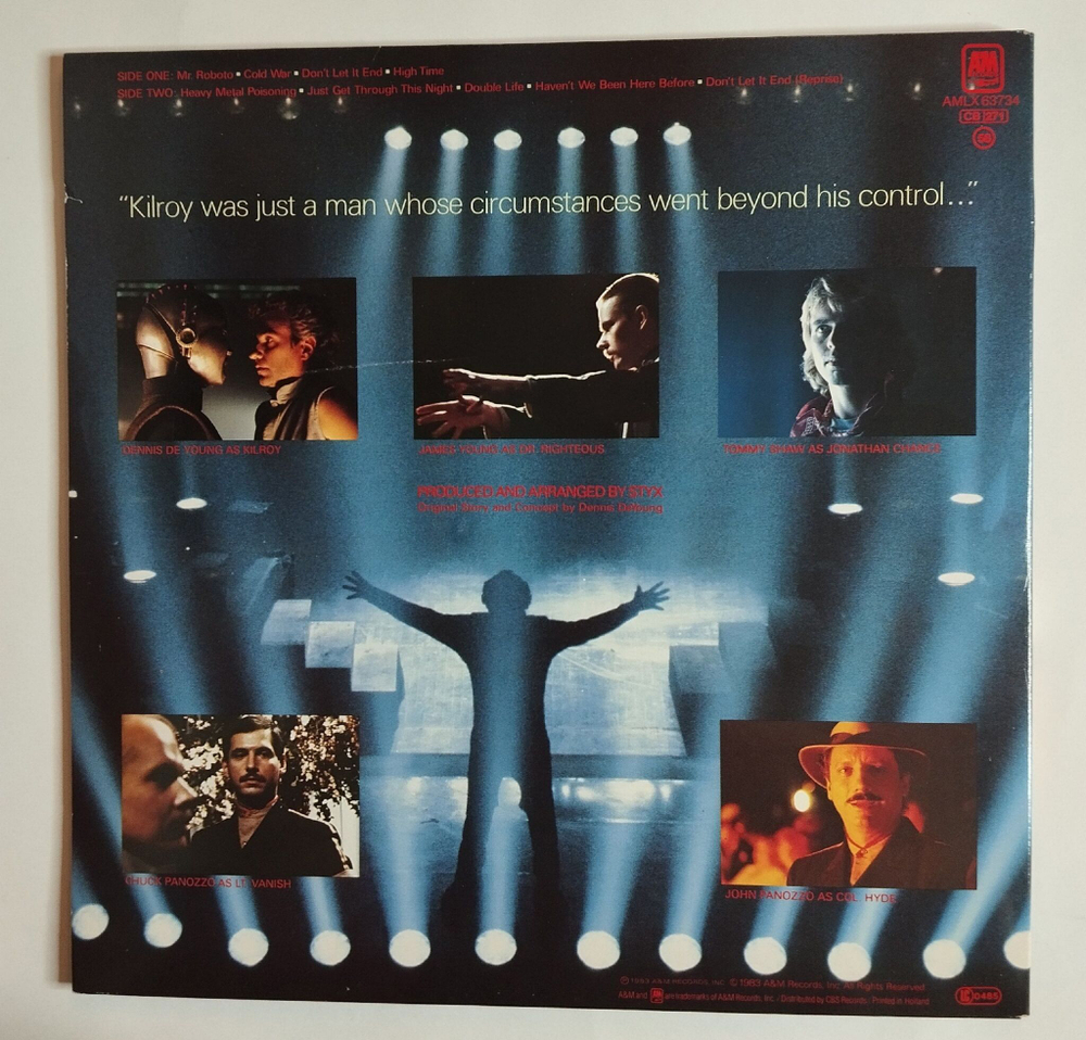 Винтажная виниловая пластинка LP Styx Kilroy Was Here (Holland 1983)
