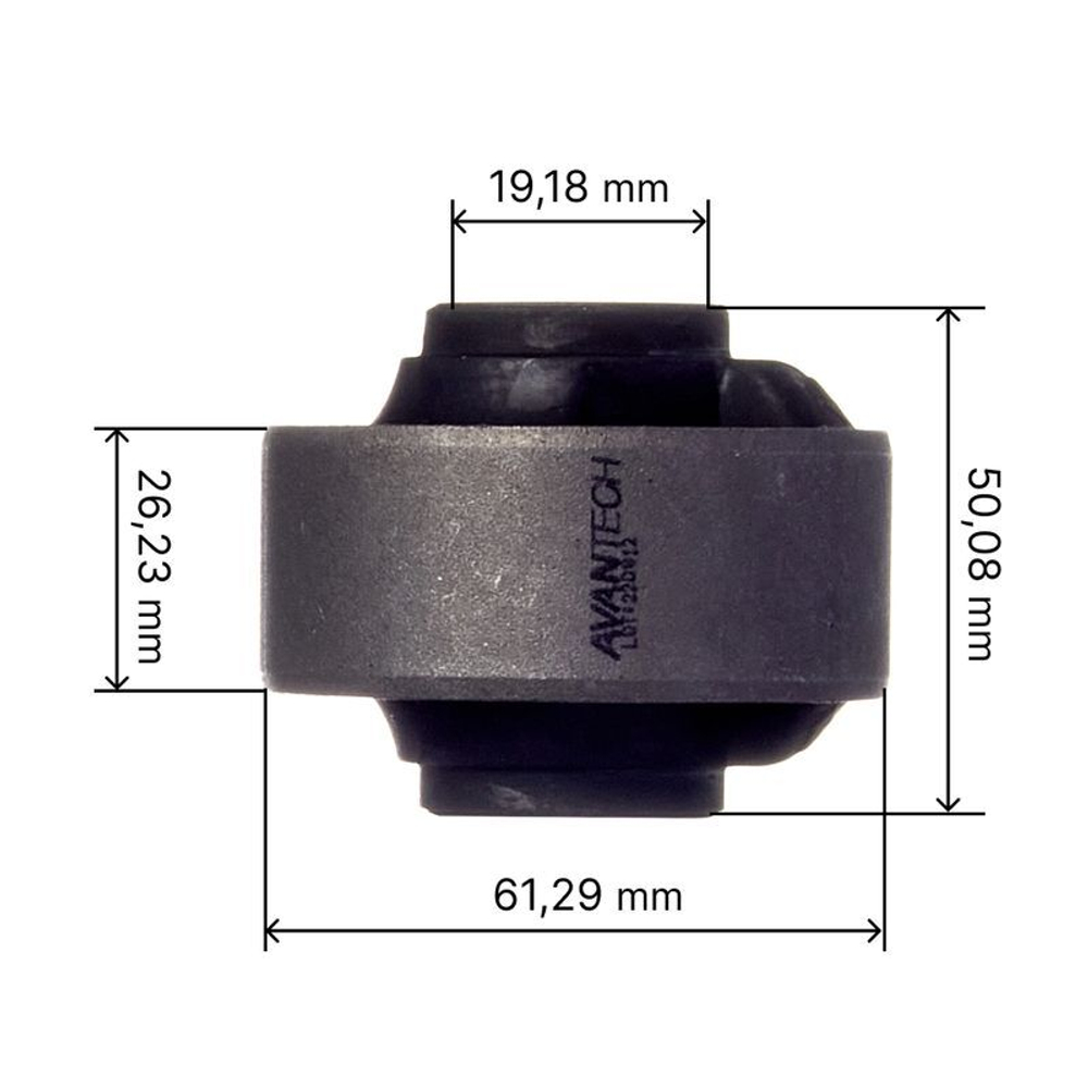 Сайлентблок переднего нижнего рычага, задний Avantech ASB0302