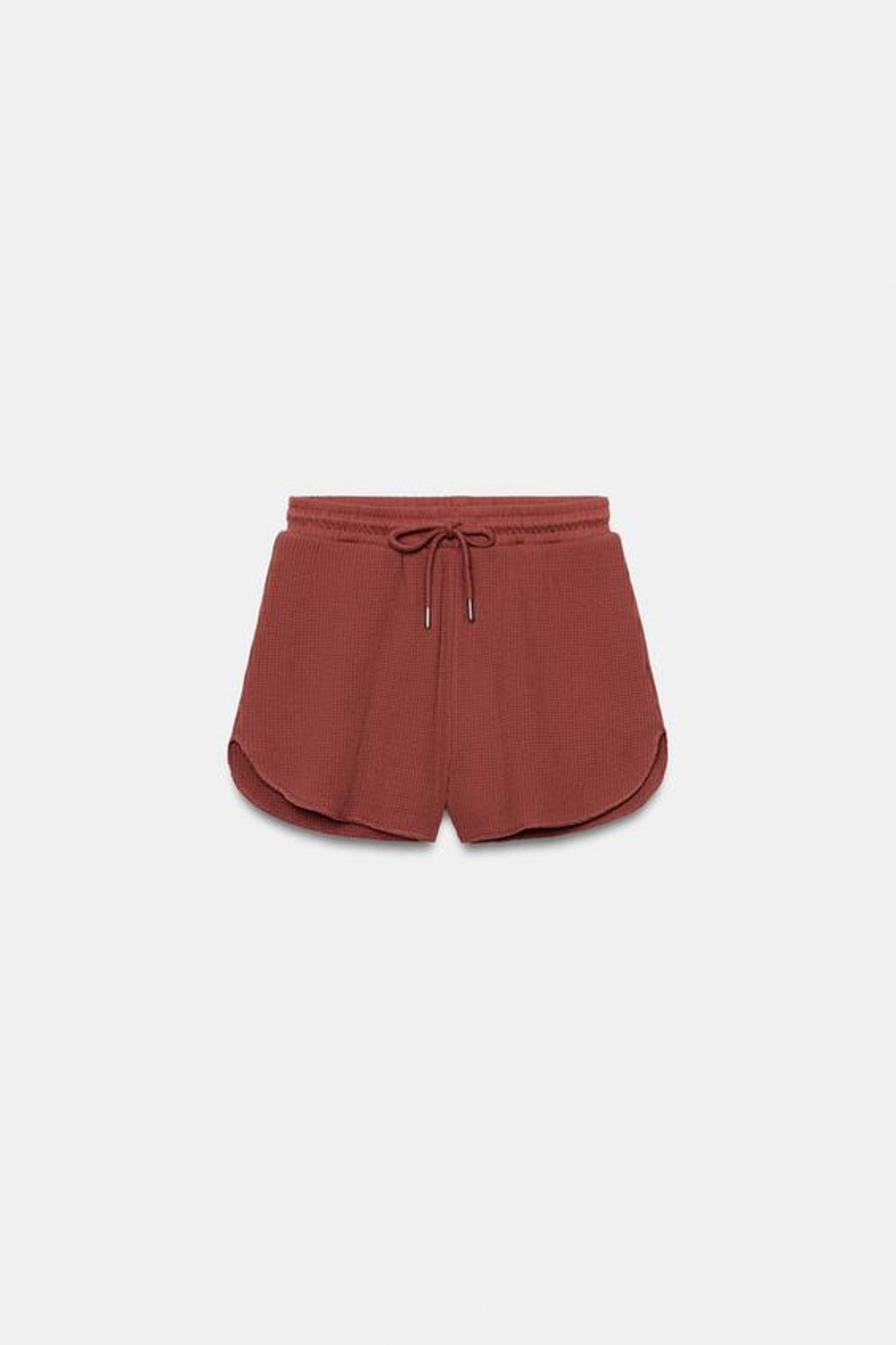 ZARA ТЕКСТУРНЫЕ ШОРТЫ, ЧЕРЕПИЧНЫЙ
