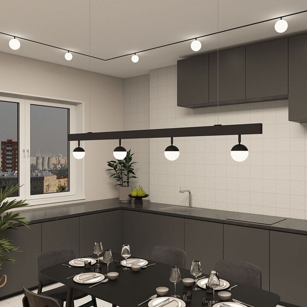 Светильник на штанге Denkirs SMART Мун DK8051-BK