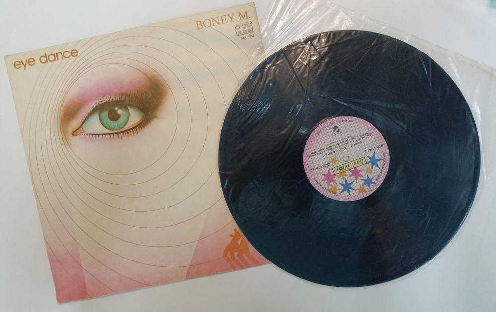 Винтажная виниловая пластинка LP Boney M Eye Dance (Болгария 1986)