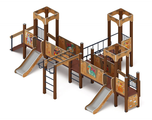 Детский игровой комплекс Королевство (Картонное) ДИК 1.15.05-12 H=750