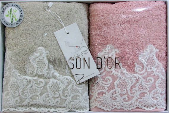 Набор полотенец  JASMIN  ЖАСМИН 2пр 50х100 Maison Dor Турция