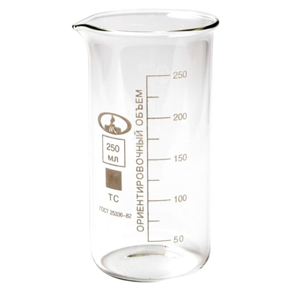Стакан лаборат. высокий 250мл с дел., стекл.,ТС, (10003803) Минимед, шт.