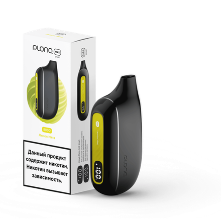 Plonq Max Smart - Лимон Мята 8000 затяжек