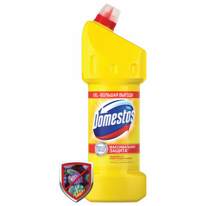 Чистящее средство 1,5 л, DOMESTOS (Доместос) «Лимонная свежесть», с отбеливающим эффектом