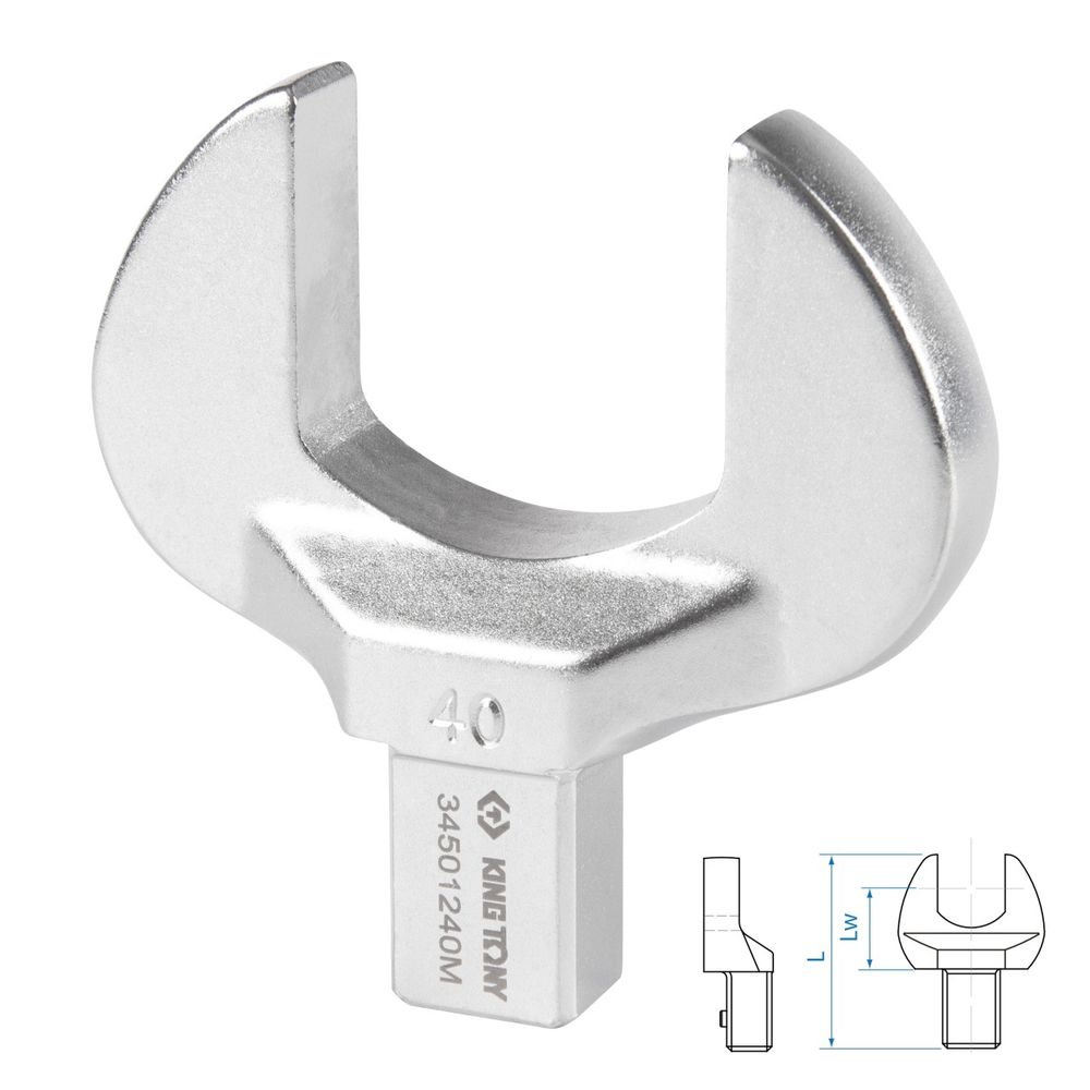 KING TONY (34501240M) Насадка рожковая серии "FIT", 40 мм, 14х18 мм