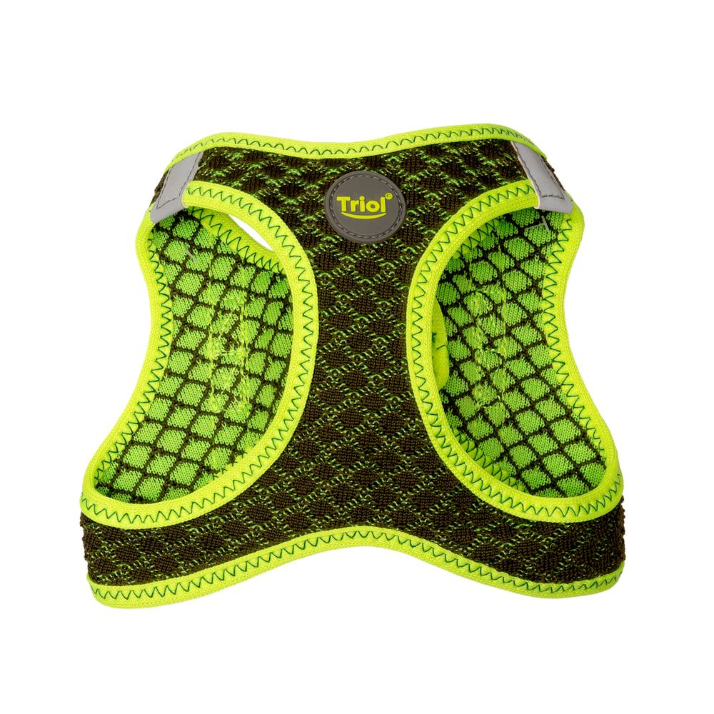 Шлейка-жилетка мягкая со светоотражающими элементами "Нео" S, темно-серая, обхват груди 370-400мм, Triol