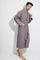 Вафельный мужской халат 1410 серый NUSA Турция