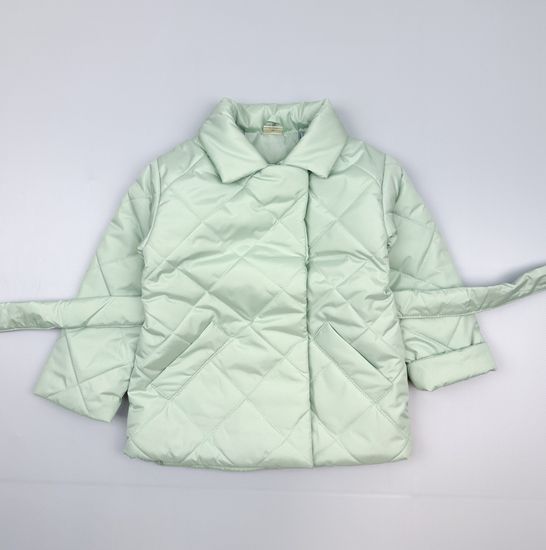 Куртка-пальто для девочки, Фисташка