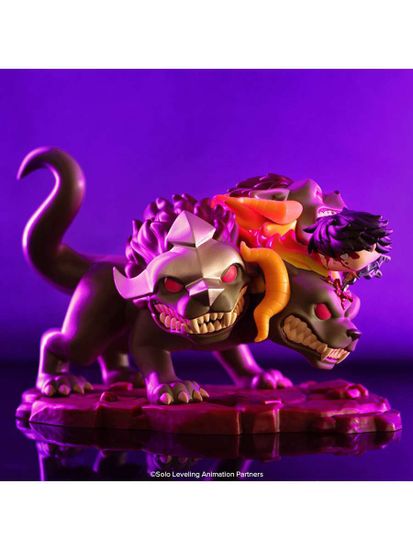 Фигурка Funko POP! Deluxe Solo Leveling S2 Sung Jinwoo Vs Cerberus (2272) 90634 / Фигурка Фанко ПОП! по мотивам аниме "Поднятие уровня в одиночку", Цербер