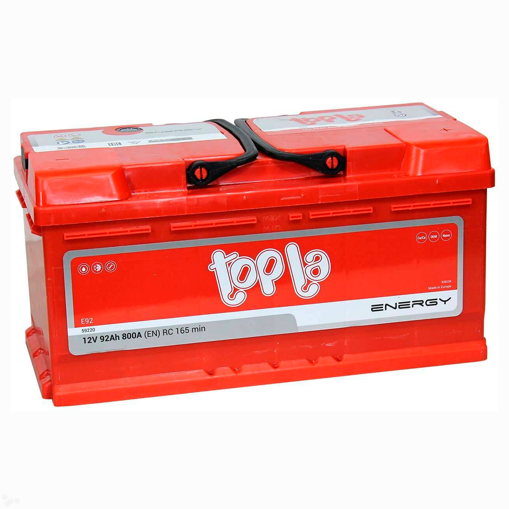Аккумулятор TOPLA Energy (92Ah, 800A, R+)