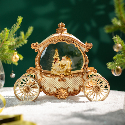 МУЗЫКАЛЬНАЯ СТАТУЭТКА "КАРЕТКА" С LED-ПОДСВЕТКОЙ 26Х11,5Х21,5 СМ