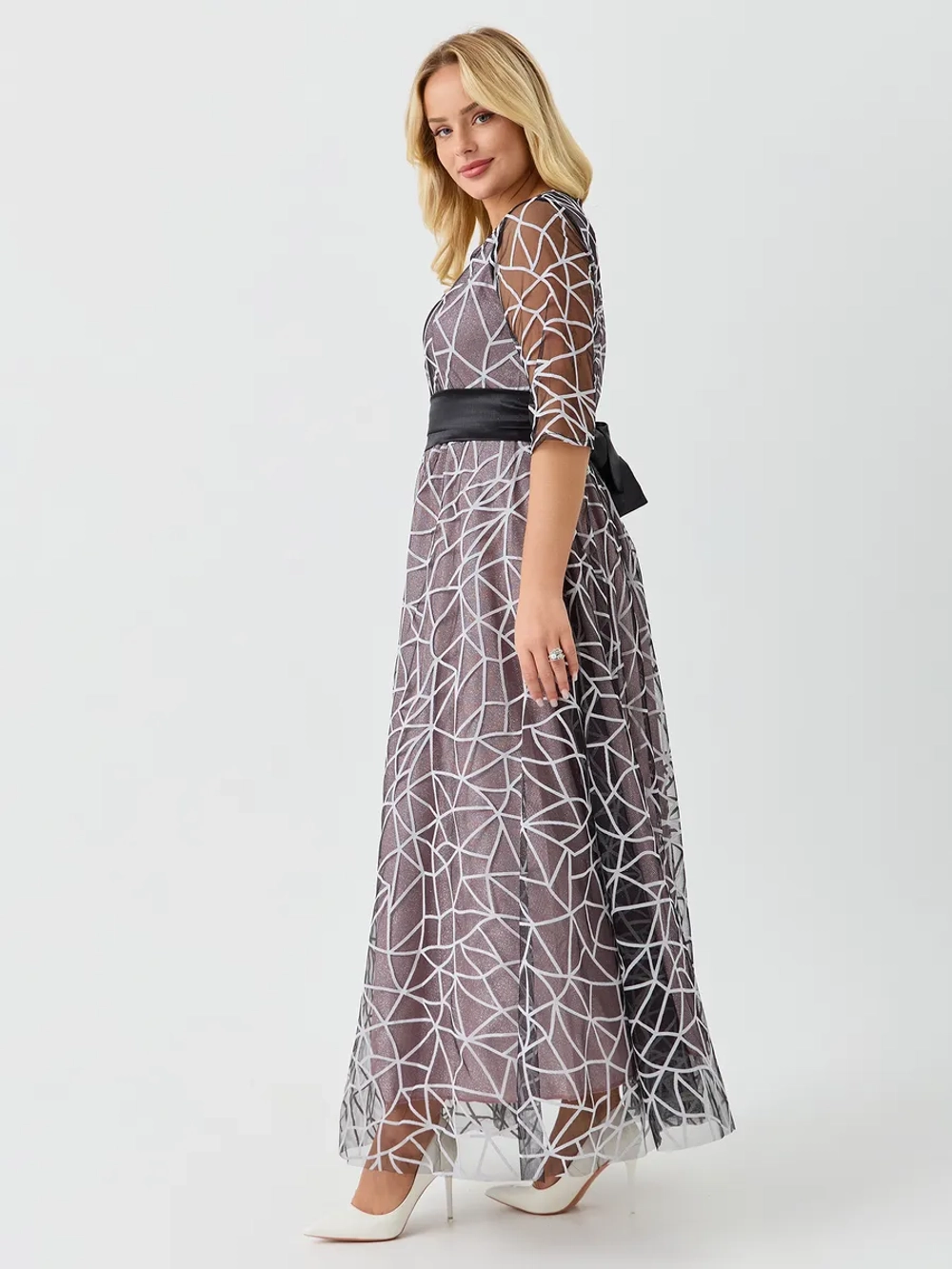 Платье вечернее блестящее