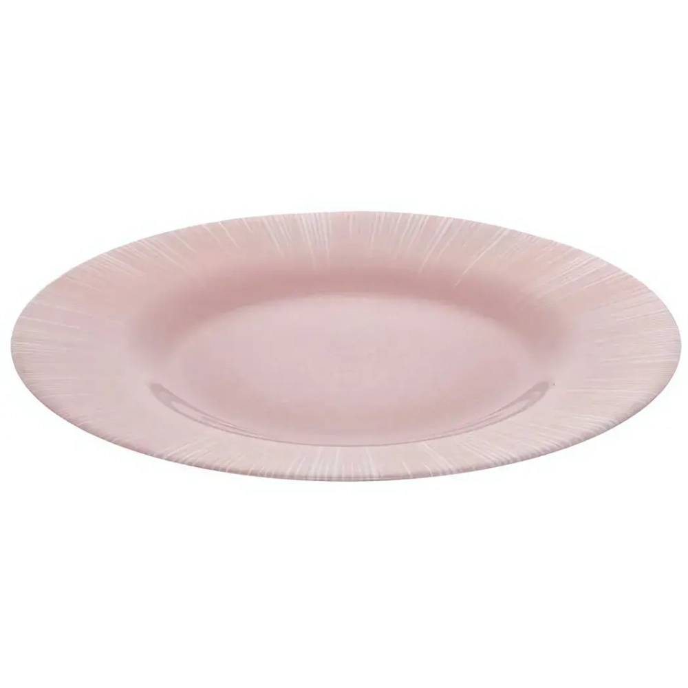 Тарелка обеденная 26см «Фокус» розовая (рис.29083)