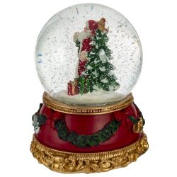 GAEM Фигурка декор в стекл шаре "Дед Мороз", D 9.5 см, L9,5 W9,5 H14 см