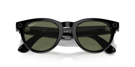 Солнцезащитные умные -очки с экшен камерой Ray Ban Headliner RW4009 601/9A 50 ( black, gray, gren) ( черный, серый, зеленый)