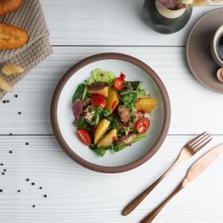 Салатник 700 мл d 19,2 cм h5,4 cм White Matt New Brown Taiga P.L. [1]