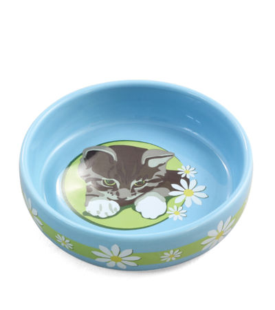 Миска керамическая "Котенок", 0,2л, Triol