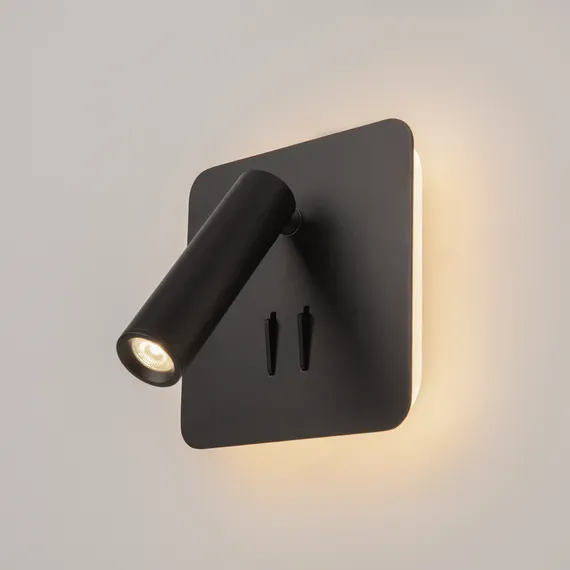 Настенный светильник (бра) Иос 176 / Ios 176 3000К 9Вт Maytoni c175-wl-01-6w-b