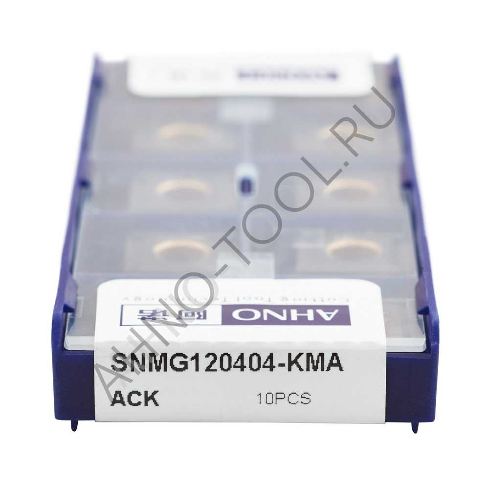 Пластина твердосплавная ISO SNMG120404-KMA ACK20E AHNO по чугуну, получистовая