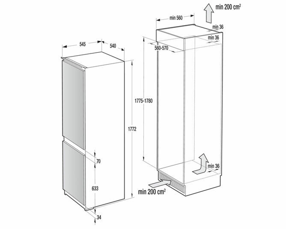 Холодильник GORENJE NRKI418FA0
