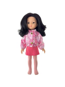 Ветровка, платье и колготки для кукол Paola Reina 32 см (978)