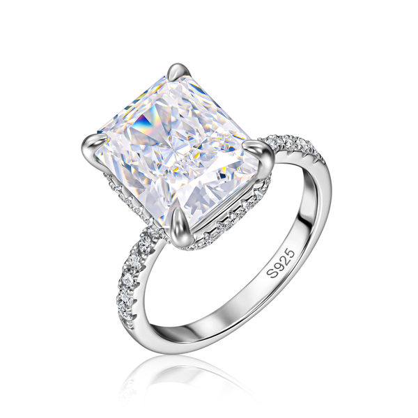 Кольцо коктейльное прямоугольник