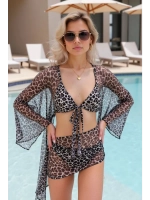 купальник раздельный с парео и накидкой комплект для пляжа