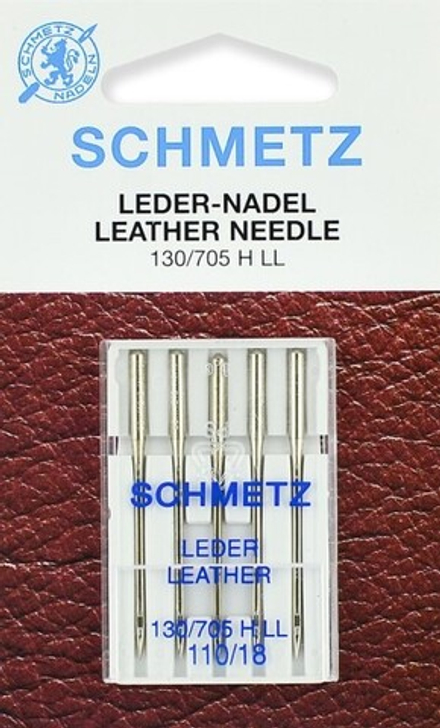 Иглы для кожи Schmetz 130/705H LL № 110, 5 шт.