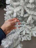 Искусственная белая елка «Жемчужная» (пвх) 180 см / 1.8 м