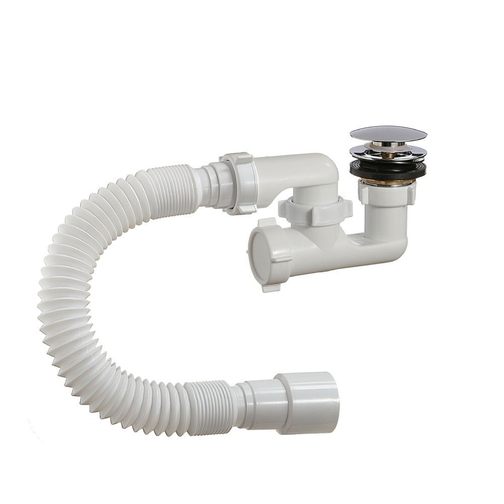 Сифон для душевой кабины, гофрированный, 40х40/50, авто, Orio, А-25589