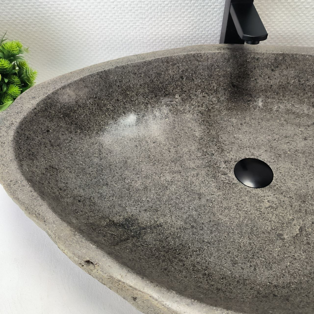 Раковина из речного камня RS-63642 (84*51*17) 0125