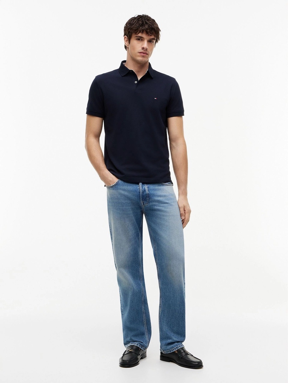 Поло Tommy Hilfiger Regular Fit Stretch Navy