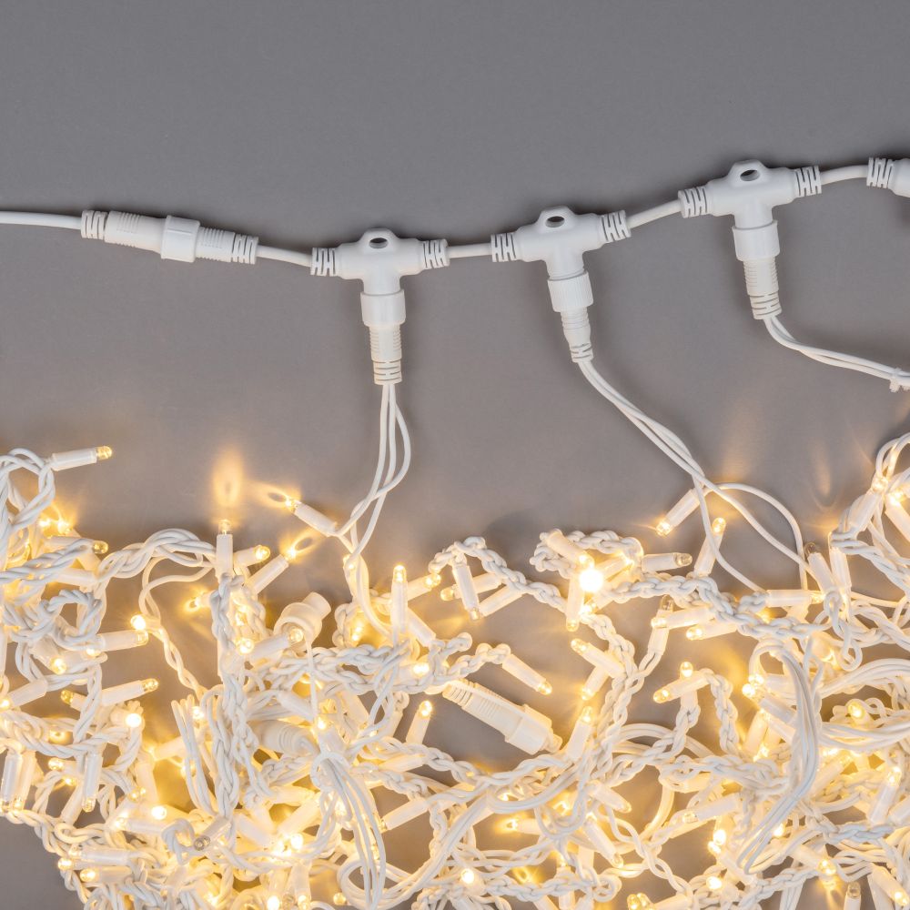 UCX-F90 T20-2M-WH Провод-шина для гирлянд серии F90PRO. 2м. 20 Т-коннекторов. шаг 10см. Статика-мерцание. IP67. Белый. TM Uniel