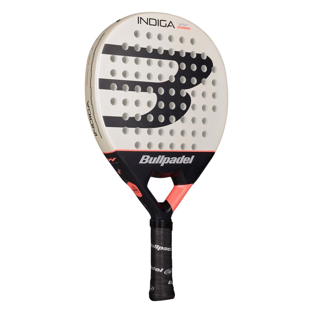 Ракетка для падела BULLPADEL Indiga Women 26, 494418, для начинающих, карбон, молочно-черный