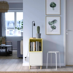 Комбинация для хранения - EKET IKEA/ ЭКЕТ ИКЕА,  80х70х35 см,  желтый/белый