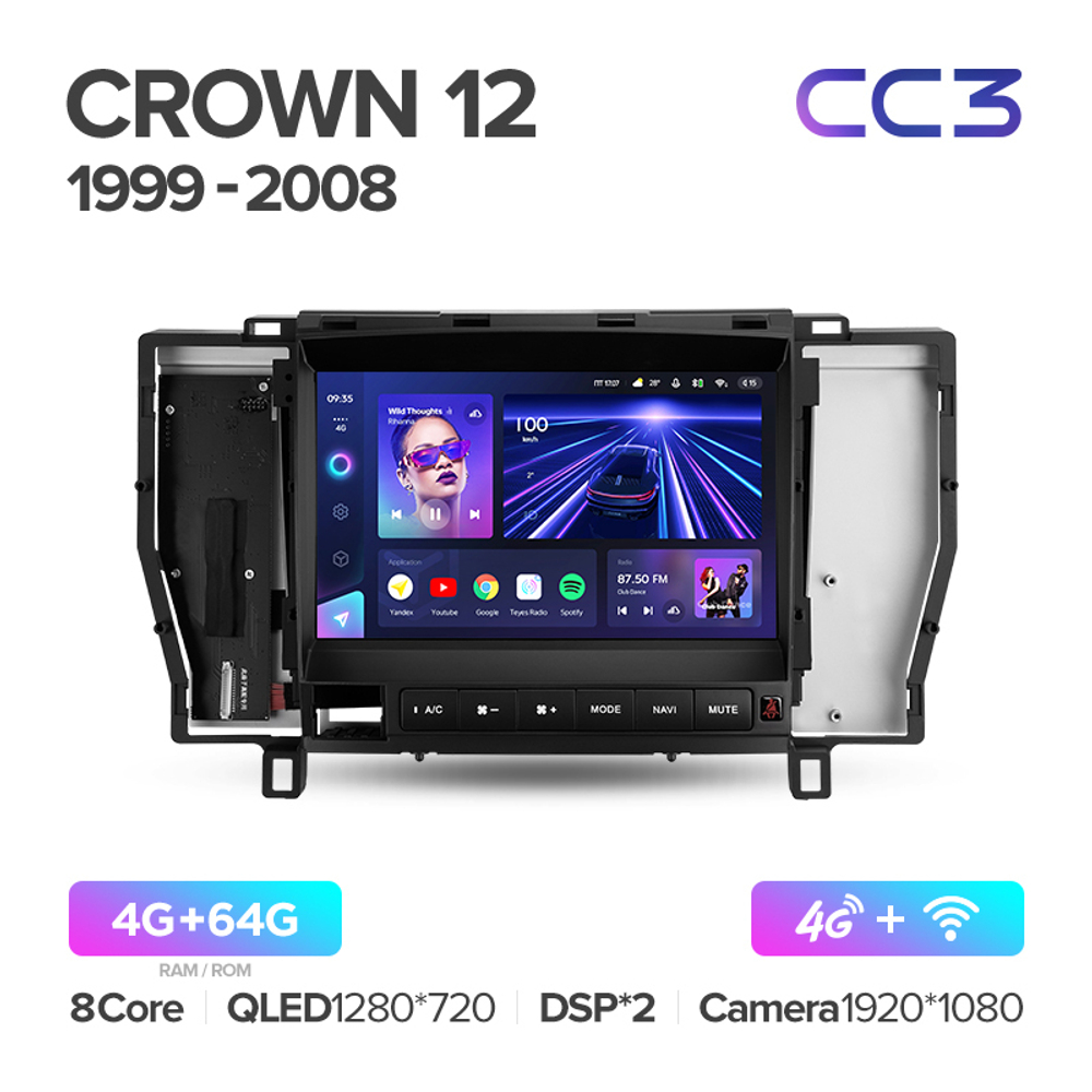 Teyes CC3 9" для Toyota Crown 1999-2008